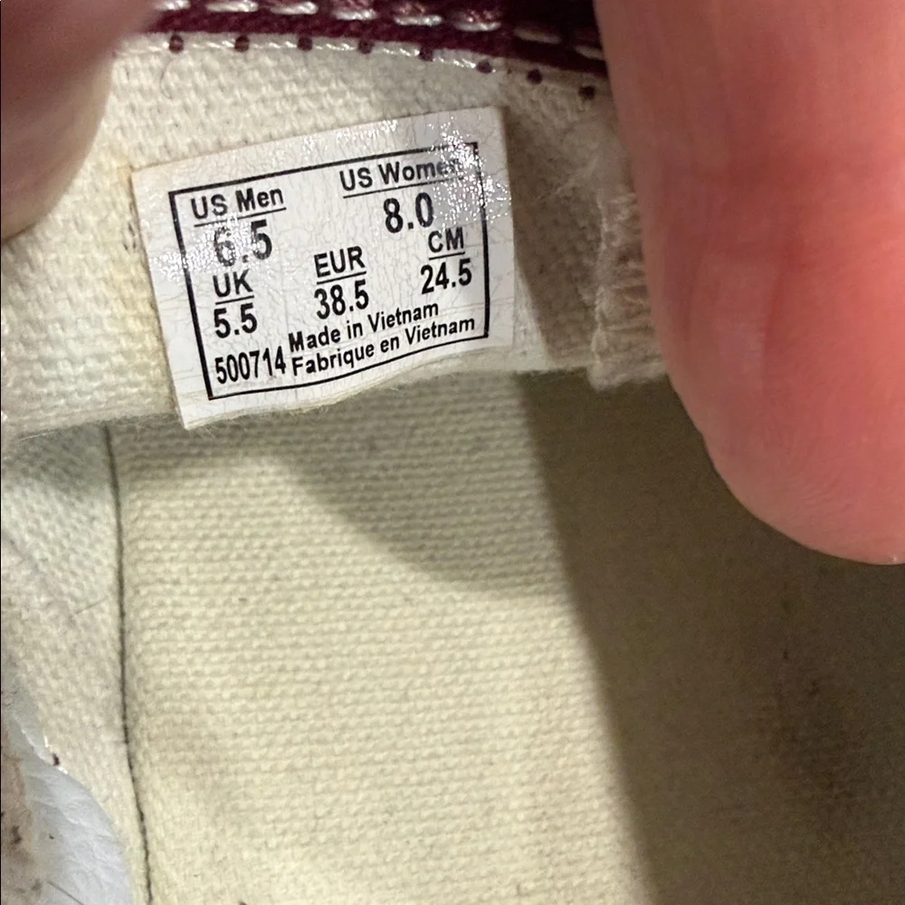 Vans Unisex Classic 500714 Red Casual
Shoes Sneakers Size M 6.5 W 8 - Picture 8 of 9